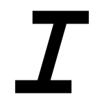 Text Italic SVG Icon